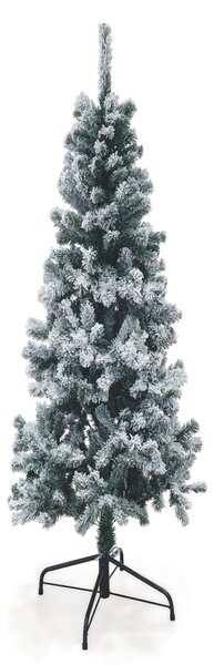 Albero di Natale Artificiale Slim Innevato 180 cm 436 Rami Soriani Sestriere Verde