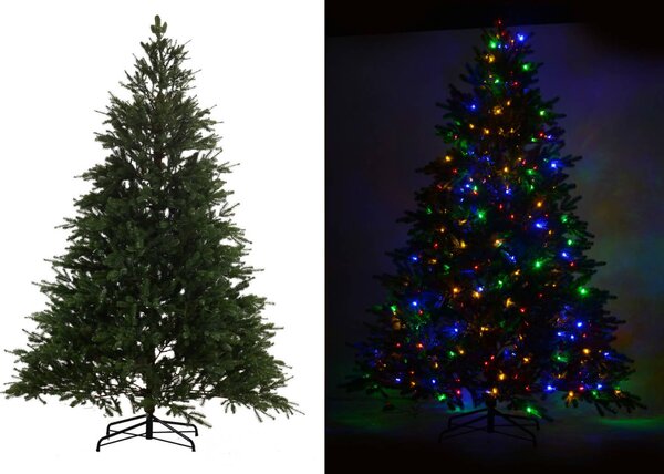 Albero di Natale Luminoso 350 LED H225cm Verde