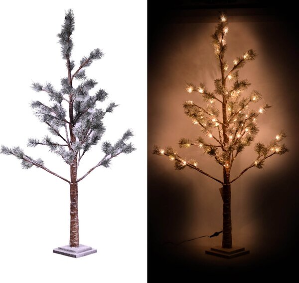 Albero di Natale Luminoso 162 LED in Carta H180cm Marrone