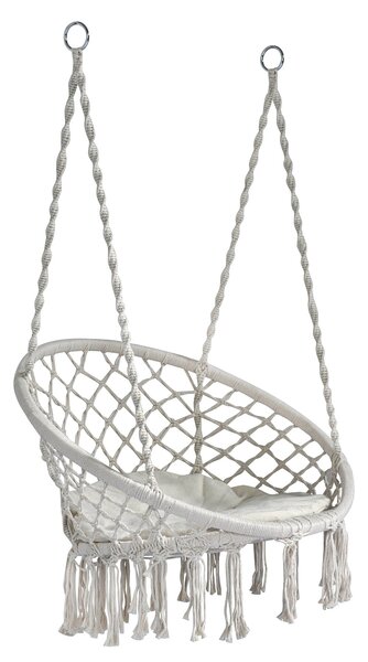 Altalena da Albero 78x65x55 cm in Corda Bianca