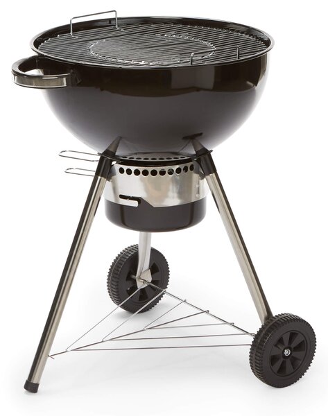 Barbecue a Carbone Carbonella 73,5x64x106,5 cm in Acciaio Nero