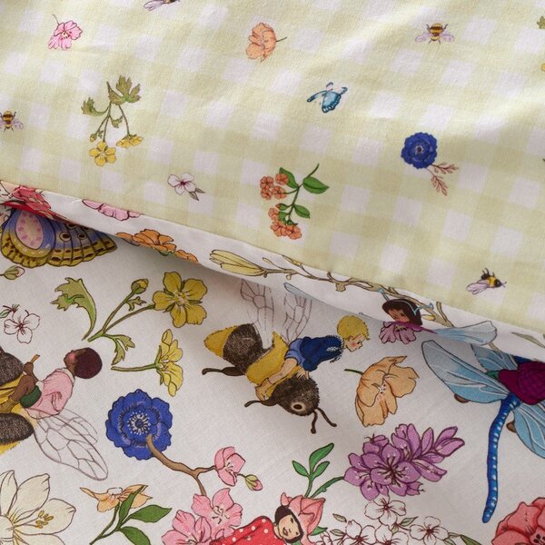 Set copripiumino e federa da bambini in cotone per letto singolo 135x200 cm Garden Friends – Belle & Boo