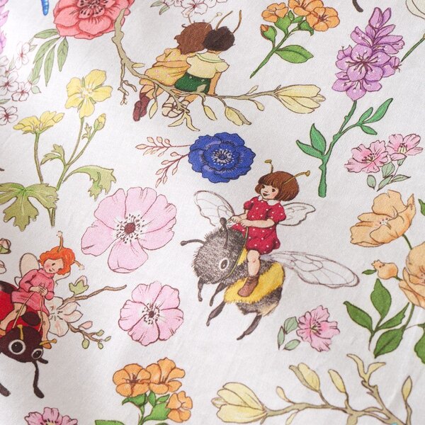 Set copripiumino e federa da bambini in cotone per letto singolo 135x200 cm Garden Friends – Belle & Boo
