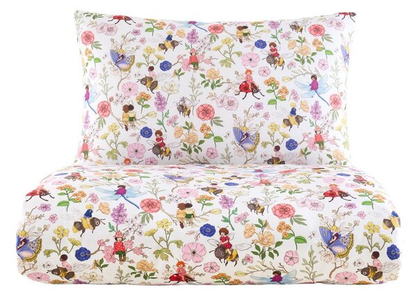 Set copripiumino e federa da bambini in cotone per letto singolo 135x200 cm Garden Friends – Belle & Boo