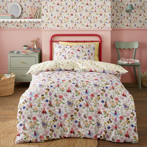 Set copripiumino e federa da bambini in cotone per letto singolo 135x200 cm Garden Friends – Belle & Boo