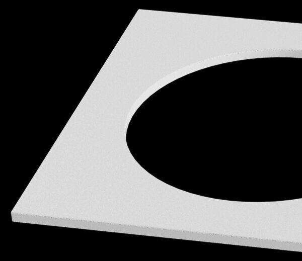 Faretto da incasso Accessorio Downlight in Alluminio Kappell Bianco