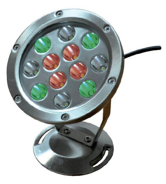 Faretto per Laghetti da Giardino a LED 18W Luce Multicolore