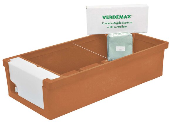 Fioriera Orto Urbano da Giardino 6L 58x115xH28cm Rama Vegetable Terracotta