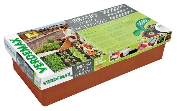 Fioriera Orto Urbano da Giardino 6L 58x115xH28cm Rama Vegetable Terracotta
