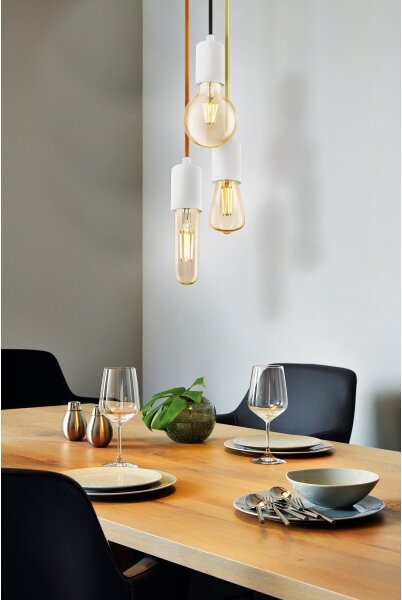 Eglo 32528 - Lampadario a sospensione con filo YORTH 1xE27/60W/230V