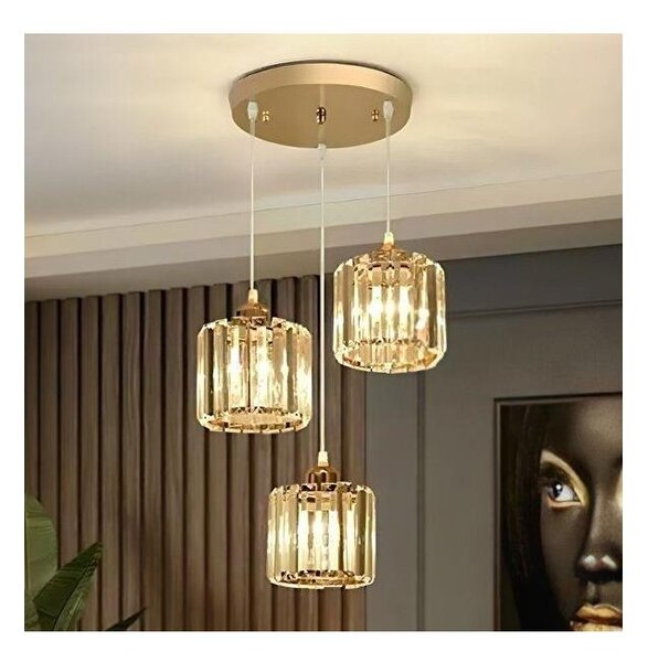 Lampadario a sospensione BELLA 3xE27/40W/230V oro