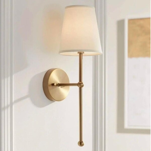 Applique da parete ASPARAGUS 1xE27/40W/230V oro/crema