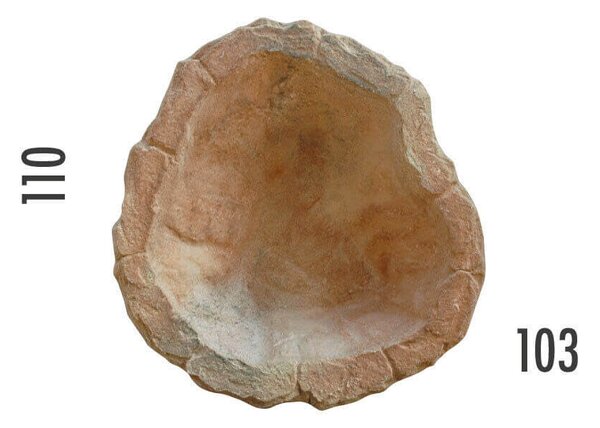 Laghetto Artificiale Roccia a Bordo Largo 110x103x36 cm 190 Litri