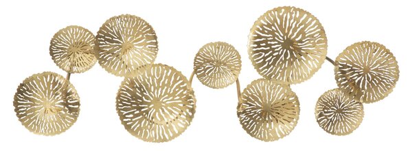 Lampada da Muro Dishy Glam 5 Luci 138x9x50 cm in Ferro Oro