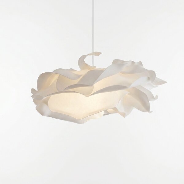 Lampadario a sospensione con cavo CLOUDY, 1xE27/40W/230V, bianco