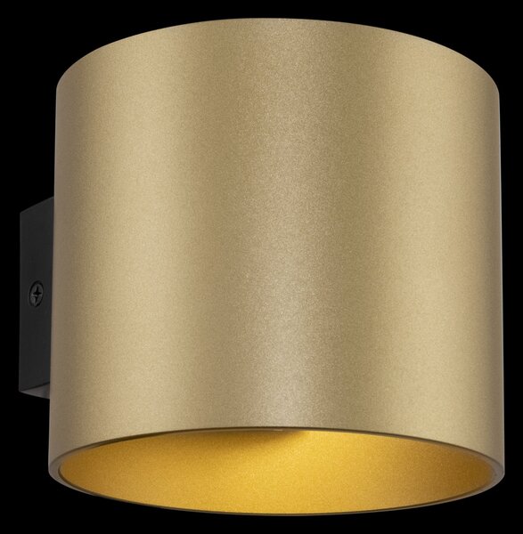 Lampada da parete Ceiling & Wall in Alluminio Rond Opaco Oro