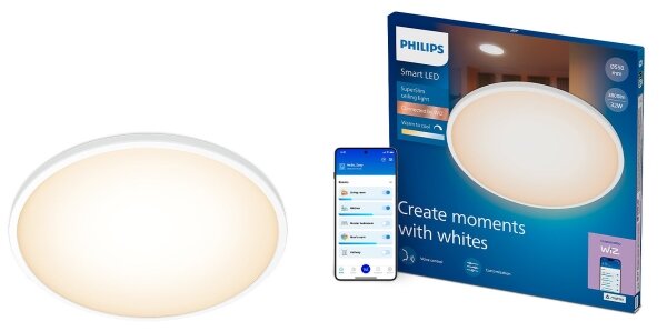 Philips-LED Lampada da soffitto dimmerabile SUPERSLIM LED/32W/230V 2700-6500K Wi-Fi
