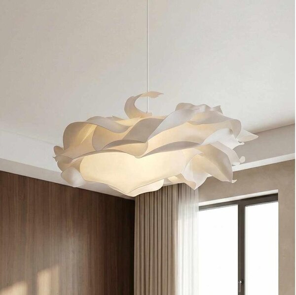 Lampadario a sospensione con cavo CLOUDY, 1xE27/40W/230V, bianco
