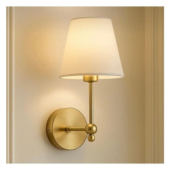 Lampada da parete ASPARAGUS 1xE27/40W/230V dorata/crema