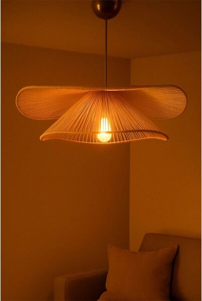 Lampada a sospensione su cavo DUVELA 1xE27/40W/230V beige