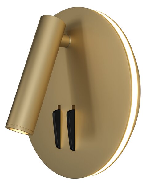 Lampada da parete Ceiling & Wall in Alluminio Ios 176 Opaco Oro
