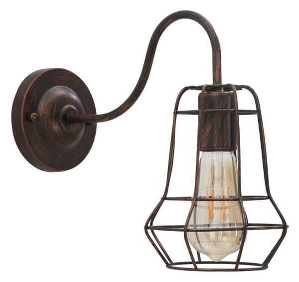 Lampada da Muro Industry 33x15x27,5 cm in Ferro