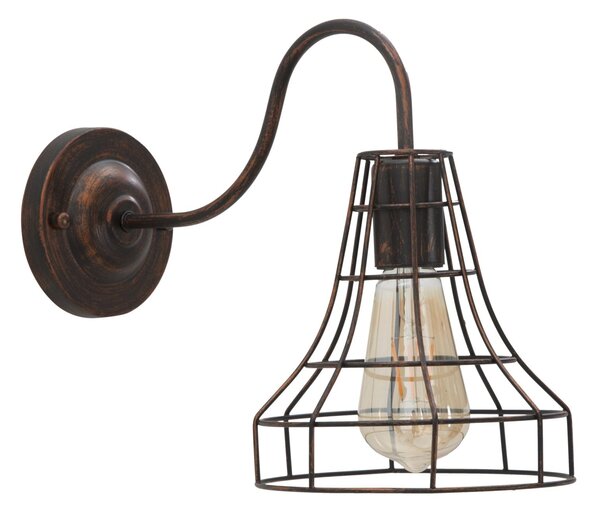 Lampada da Muro Industry 34x18x27 cm in Ferro