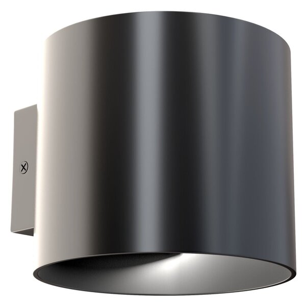 Lampada da parete Ceiling & Wall in Alluminio Rond Nero
