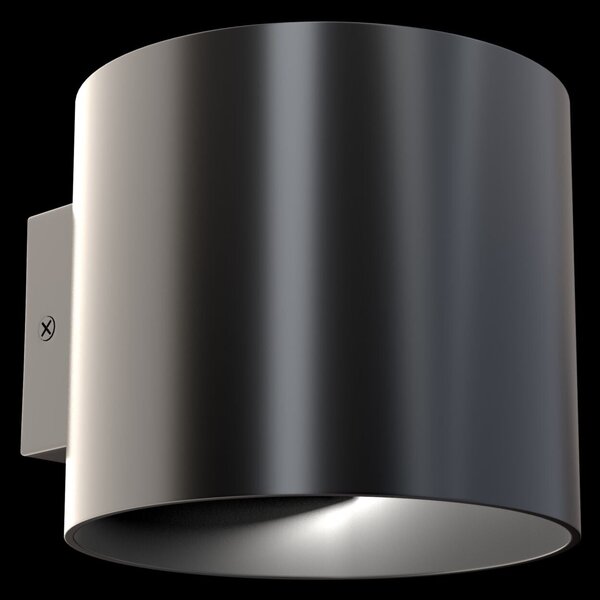 Lampada da parete Ceiling & Wall in Alluminio Rond Nero