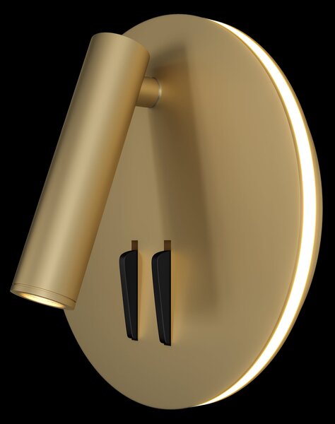 Lampada da parete Ceiling & Wall in Alluminio Ios 176 Opaco Oro