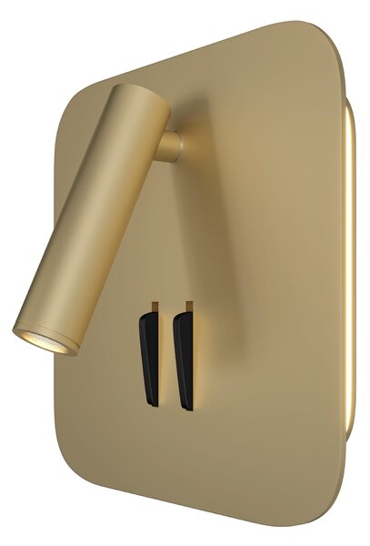 Lampada da parete Ceiling & Wall in Alluminio Ios 176 Opaco Oro