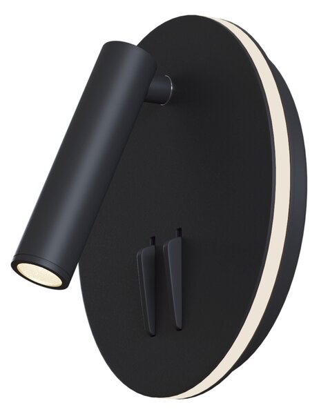 Lampada da parete Ceiling & Wall in Alluminio Ios 176 Nero