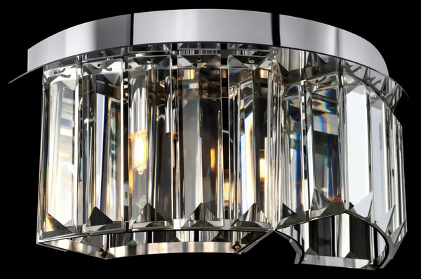 Lampada da parete Modern in Acciaio inossidabile Colline Cromo