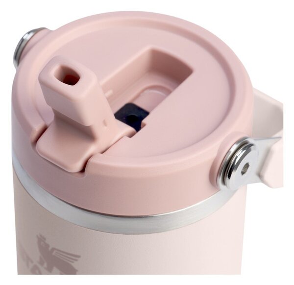 Borraccia termica rosa chiaro in acciaio inox 410 ml IceFlow™ Flip Straw 2.0 Tumbler Rose Quartz – Stanley