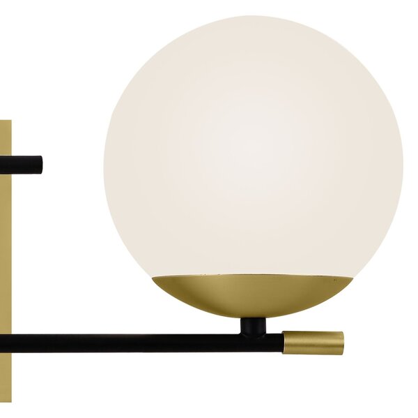 Lampada da parete Modern in Metallo e Vetro Nostalgia Opaco Oro