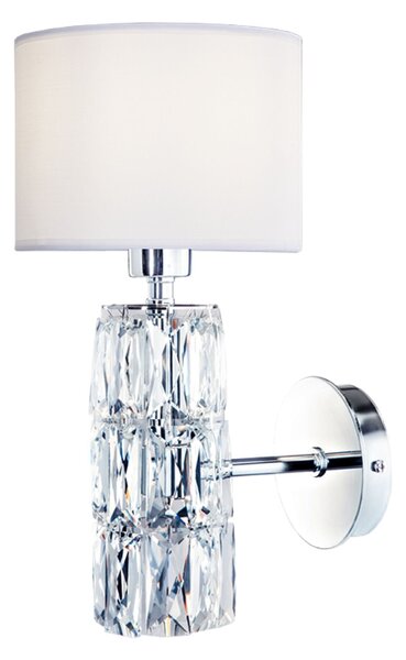 Lampada da parete Modern in Metallo e Vetro Talento Cromo