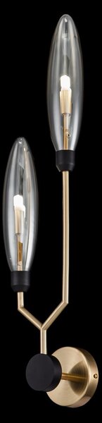 Lampada da parete Modern in Metallo Ventura Opaco Oro