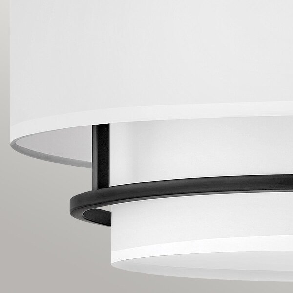 Hinkley HK-GRAHAM-L-BK - Lampadario a plafone GRAHAM 4xE14/40W/230V nero