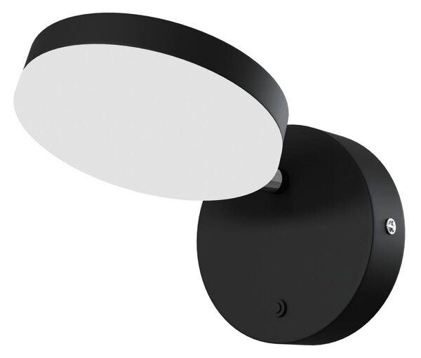Lampada da parete Modern in Metallo e Acrilico Fad Nero