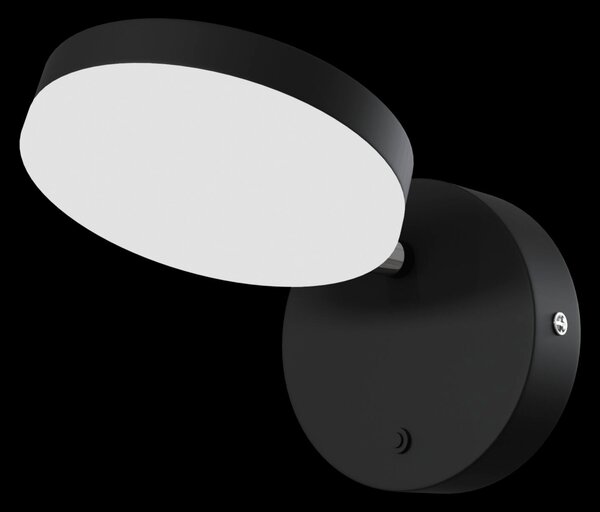 Lampada da parete Modern in Metallo e Acrilico Fad Nero