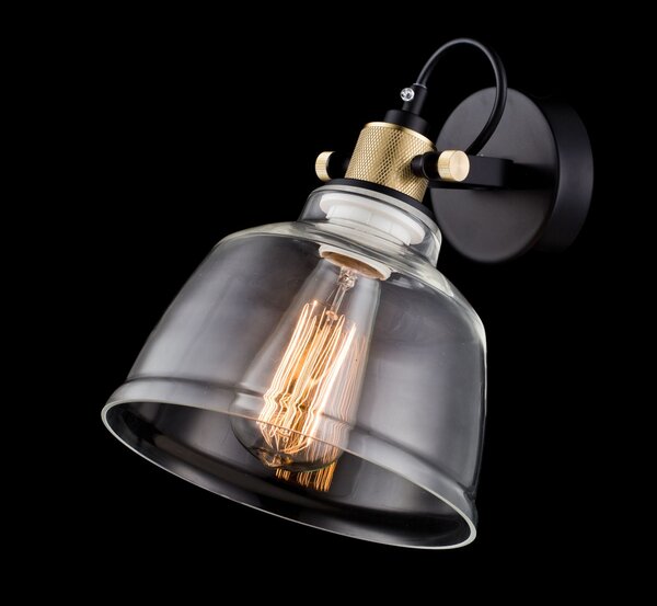 Lampada da parete Pendant in Metallo Irving Nero