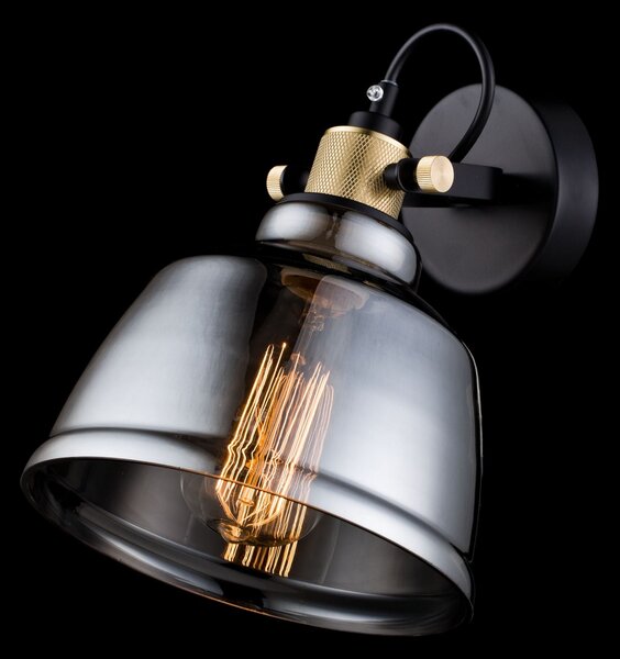 Lampada da parete Pendant in Metallo Irving Nero