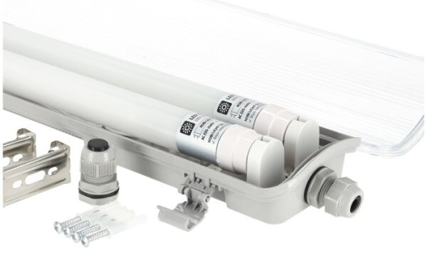 Apparecchio tecnico LED per tubi fluorescenti T8 2xG13/18W/230V 6500K IP65 127 cm