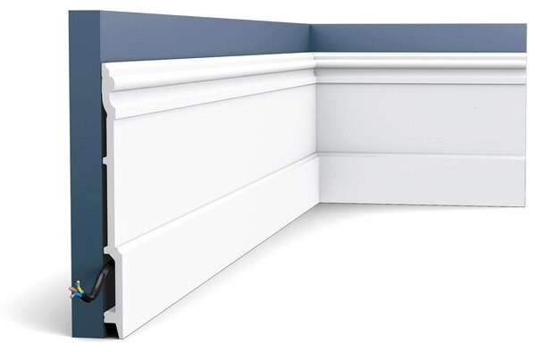 Battiscopa a pavimento Orac Decor LUXXUS SX191 stile classico 2 m