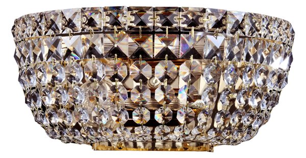 Lampada da parete Royal Classic in Metallo Basfor Oro Antique