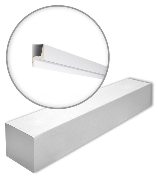 NMC IL6-box ARSTYL Noel Marquet 1 cartone con 14 strisce decorative Cornice per soffitto Illuminazione indiretta stile moderno colore bianco | 28 m