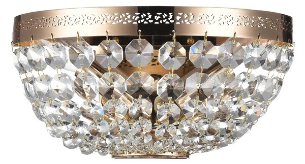 Lampada da parete Royal Classic in Metallo Ottilia Oro