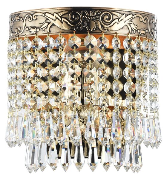 Lampada da parete Royal Classic in Metallo Palace Oro Antique