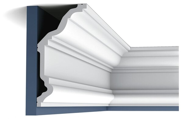 Orac Decor C332 Luxxus profilo decorativo a soffitto a parete modanatura decorativa a stucco profilo decorativo a cornice modanatura decorativa ad angolo | 2 metri