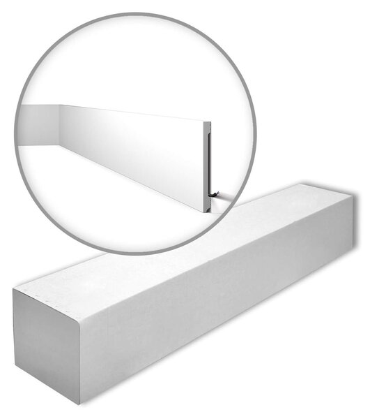 NMC FD20S-box WALLSTYL Noel Marquet 1 cartone con 6 strisce decorative Modanatura per pavimenti stile moderno colore bianco | 12 m